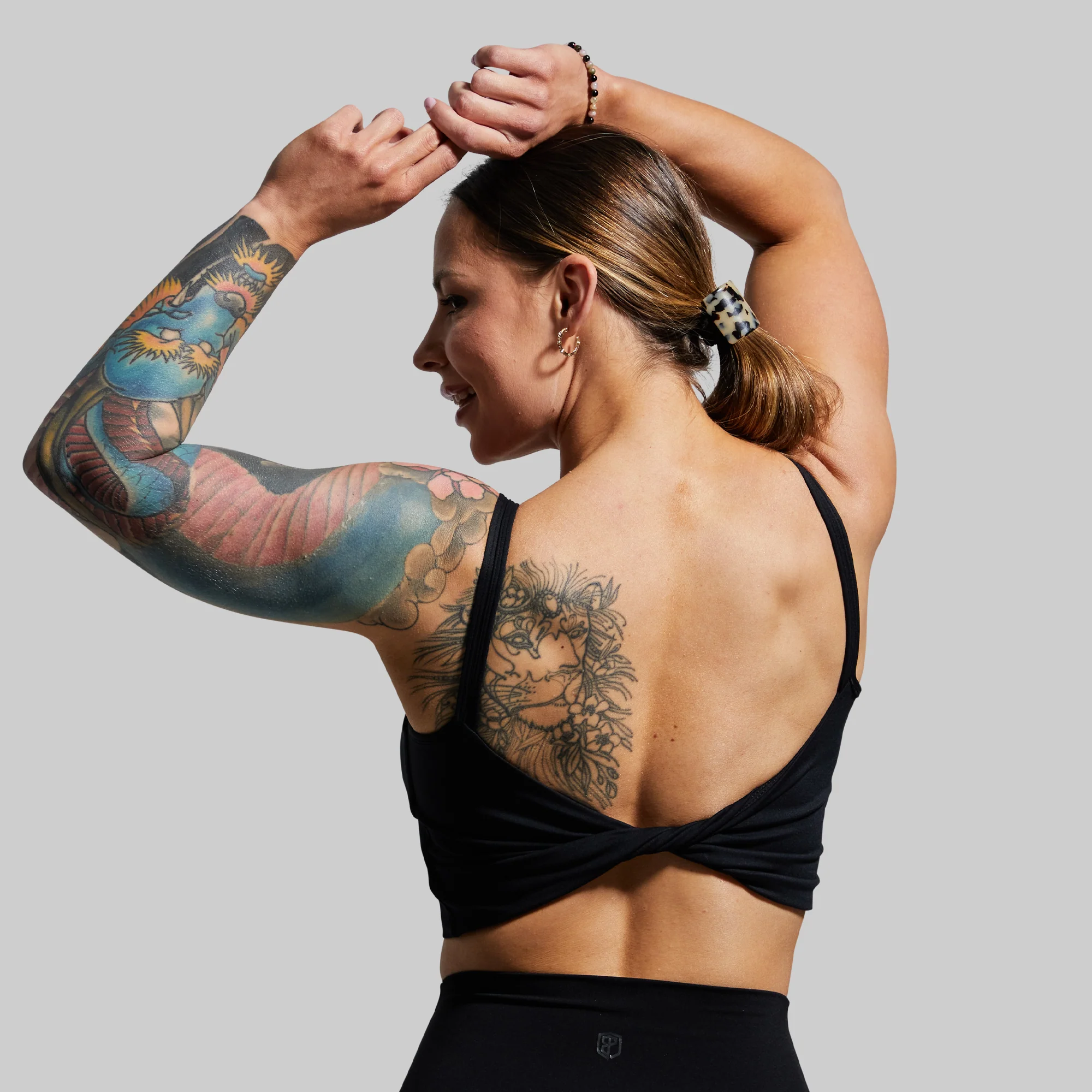 Don't Get It Twisted Sports Bra (Black) - Image 3