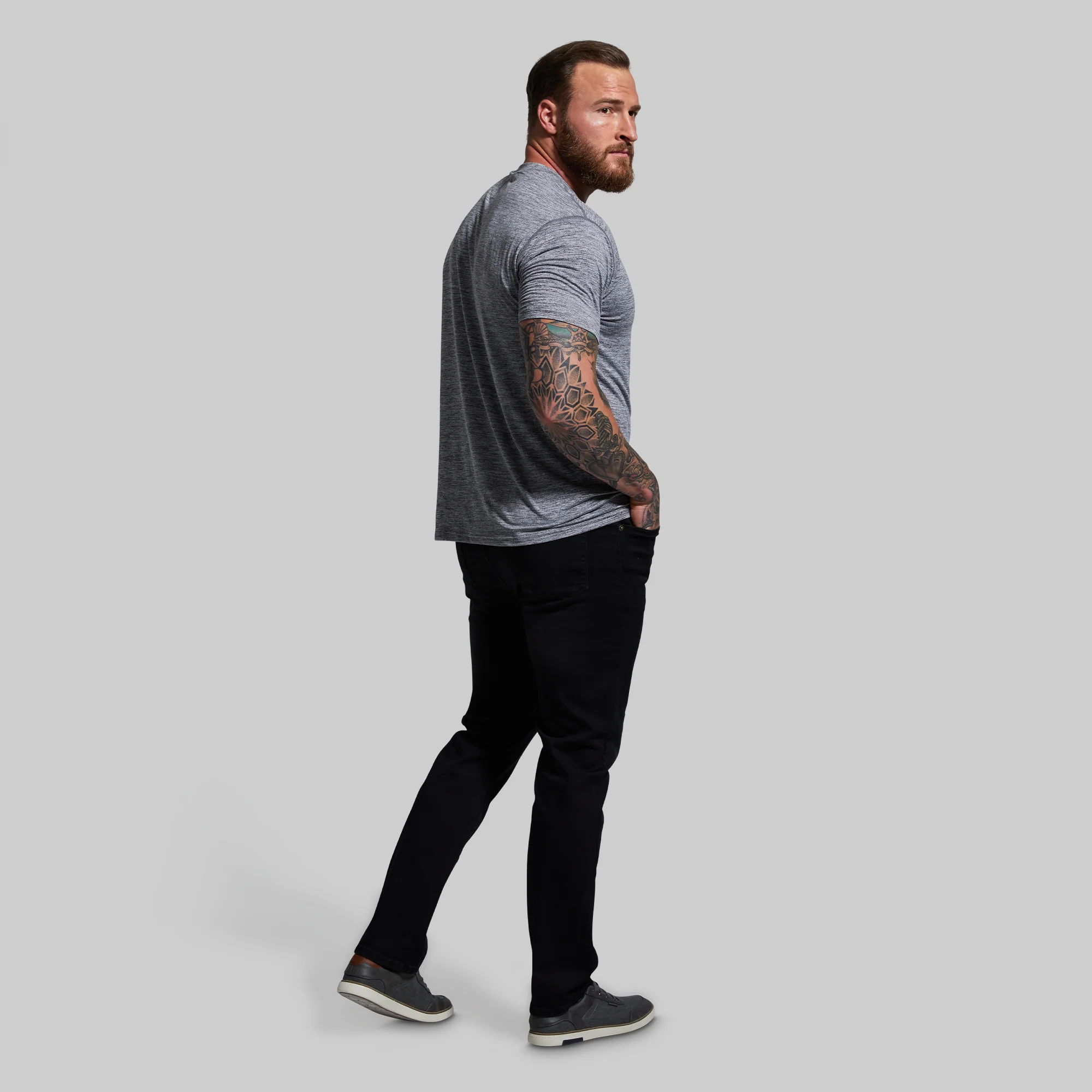 FLEX Stretchy Athletic Fit Jean (Black) - Image 6