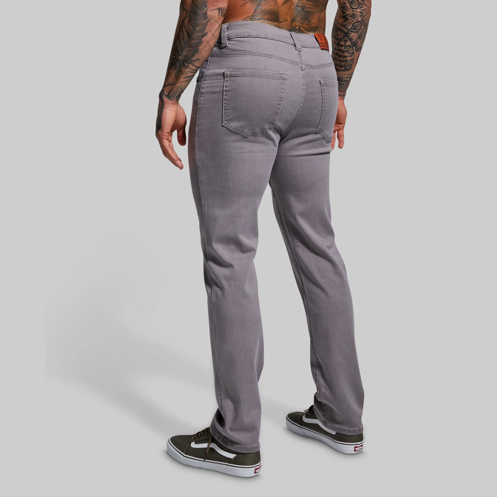 FLEX Stretchy Athletic Fit Jean (Grey) - Image 3