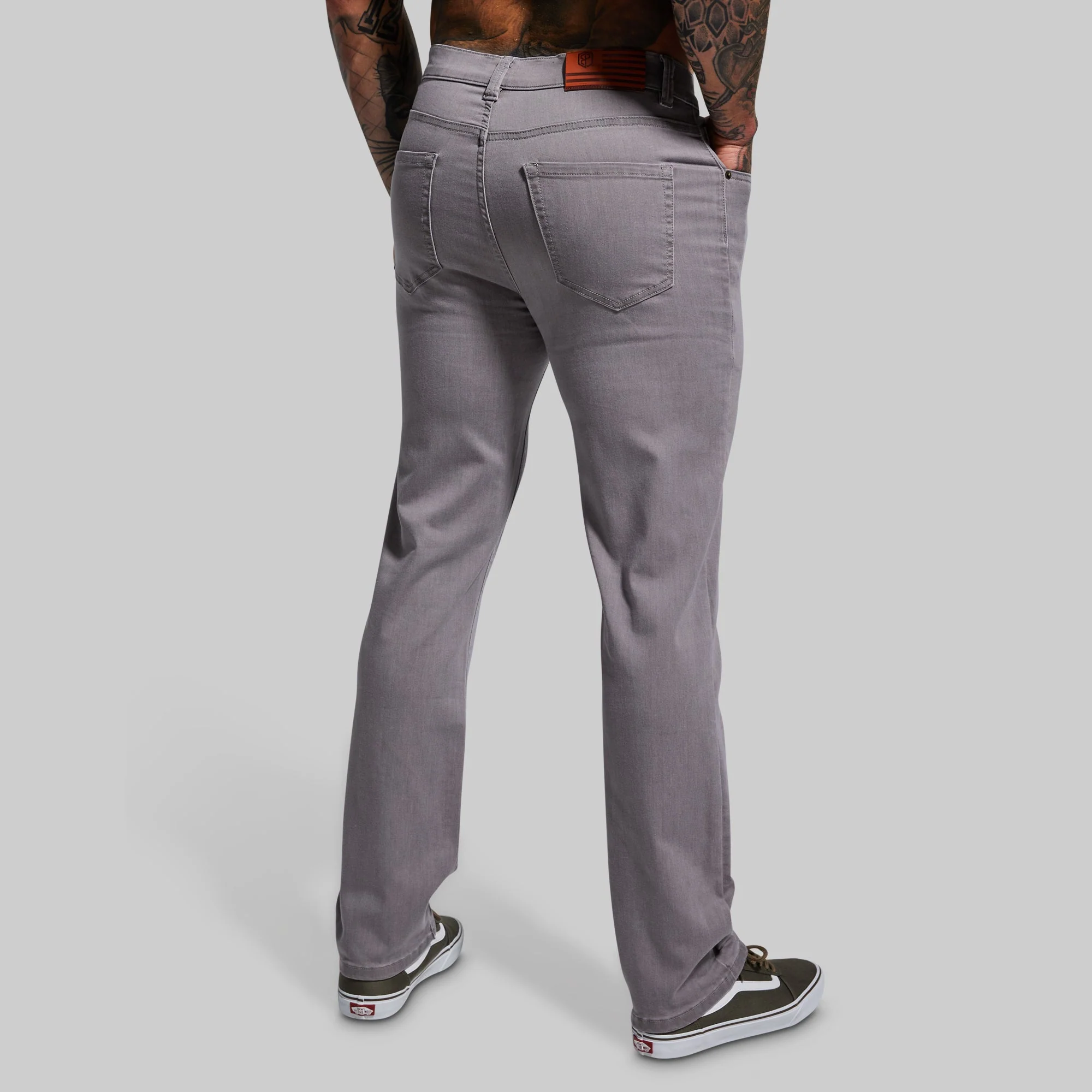 FLEX Stretchy Athletic Fit Jean (Grey) - Image 4