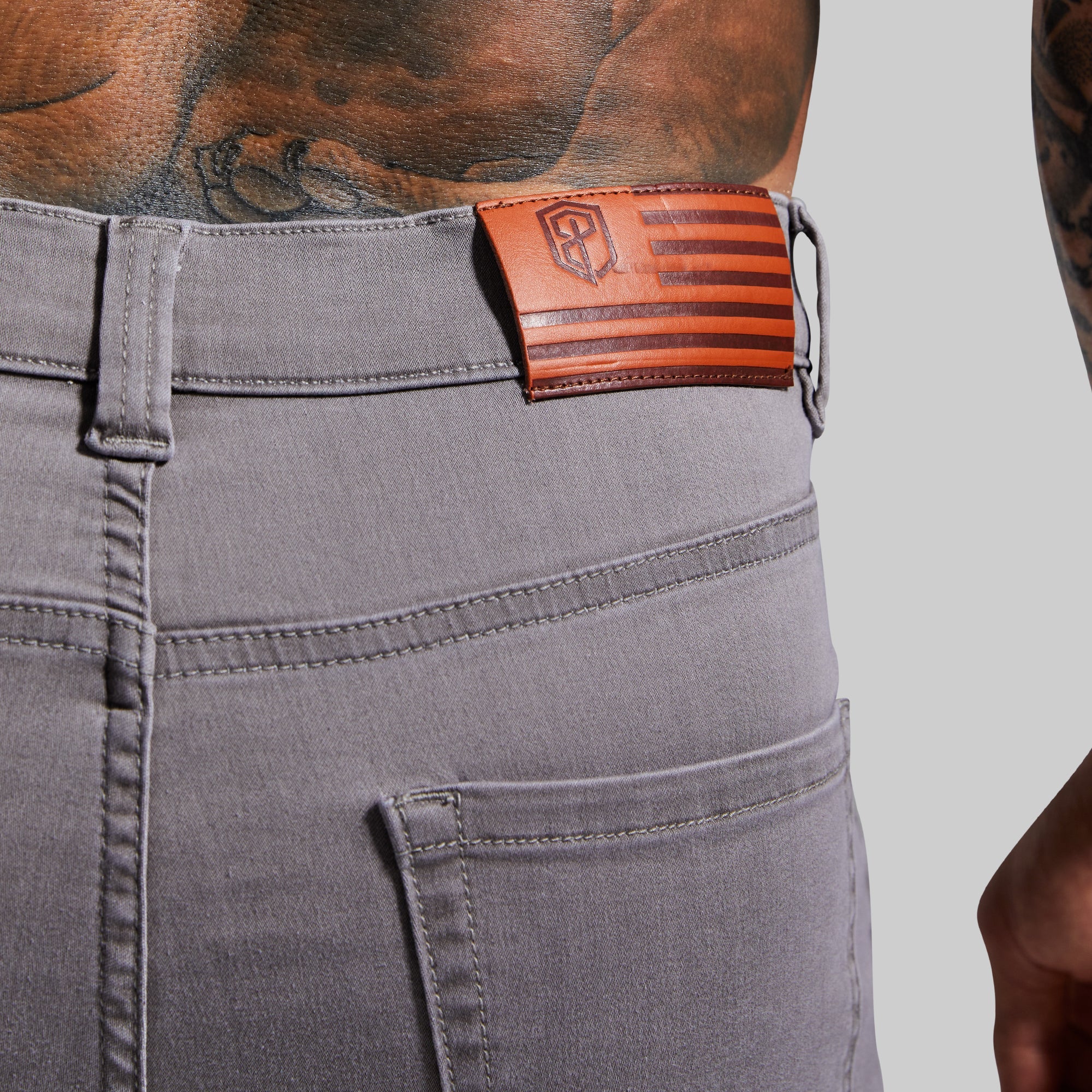 FLEX Stretchy Athletic Fit Jean (Grey) - Image 5