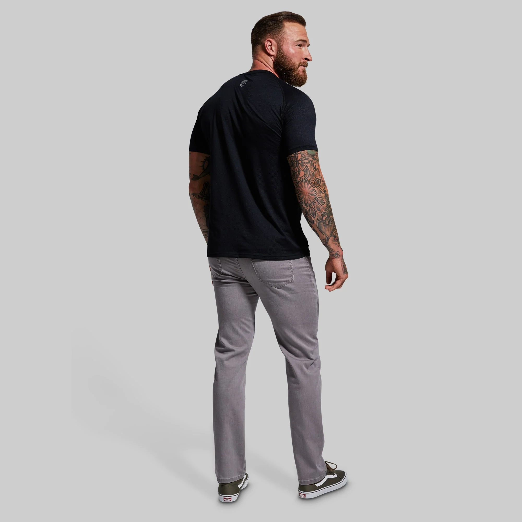 FLEX Stretchy Athletic Fit Jean (Grey) - Image 7