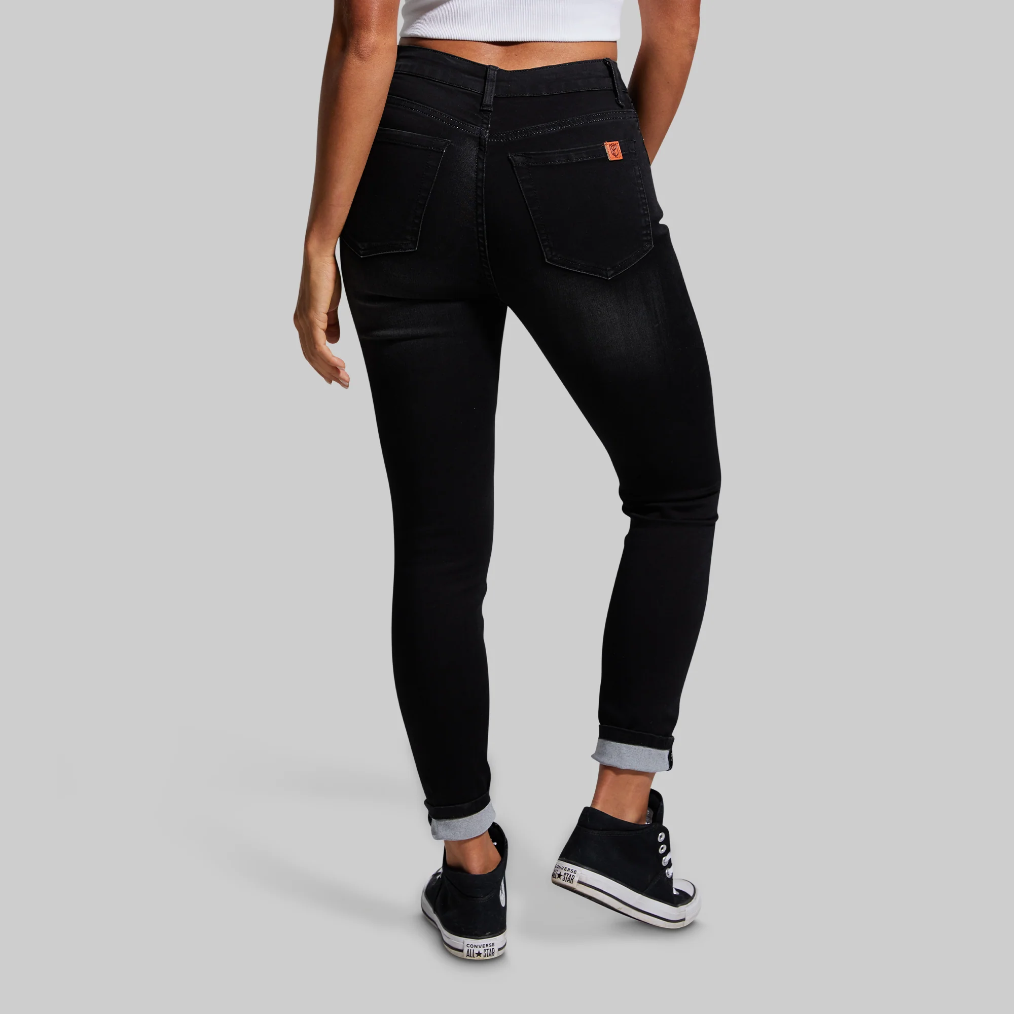 FLEX Stretchy High-Rise Skinny Jean (Black) - Image 5