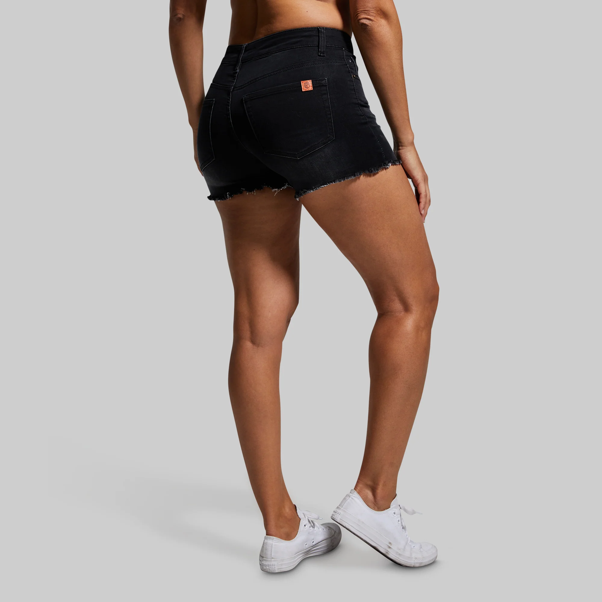 FLEX Stretchy Jean Short (Black Denim) - Image 3