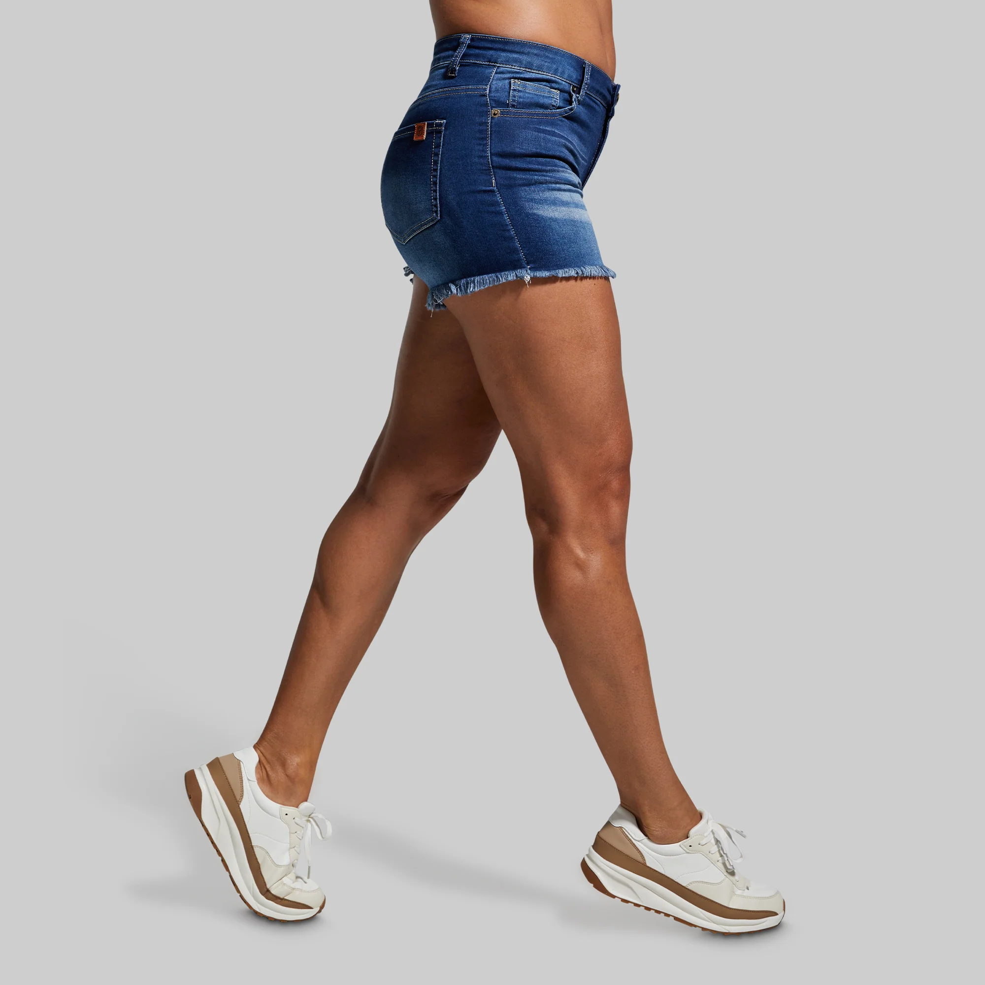 FLEX Stretchy Jean Short (Dark Wash) - Image 3