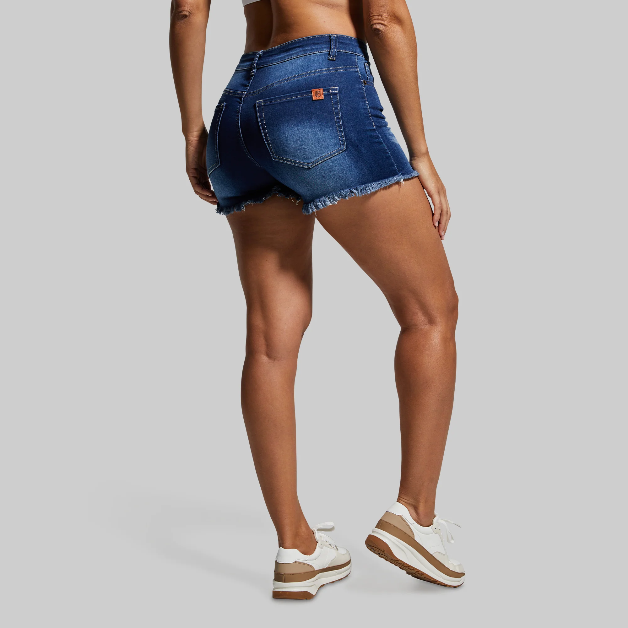 FLEX Stretchy Jean Short (Dark Wash) - Image 4