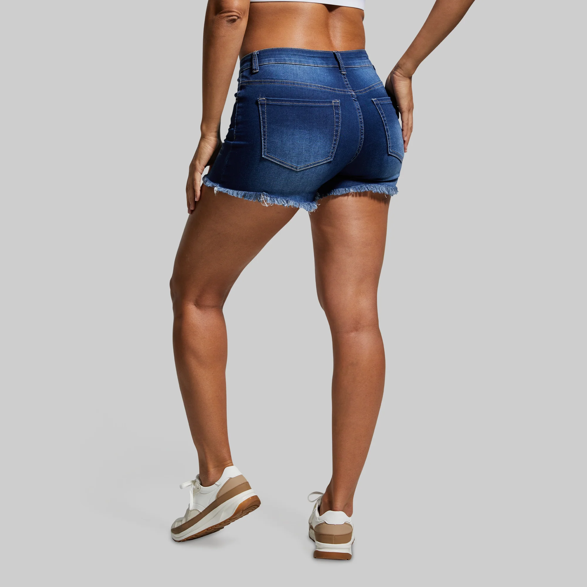 FLEX Stretchy Jean Short (Dark Wash) - Image 6