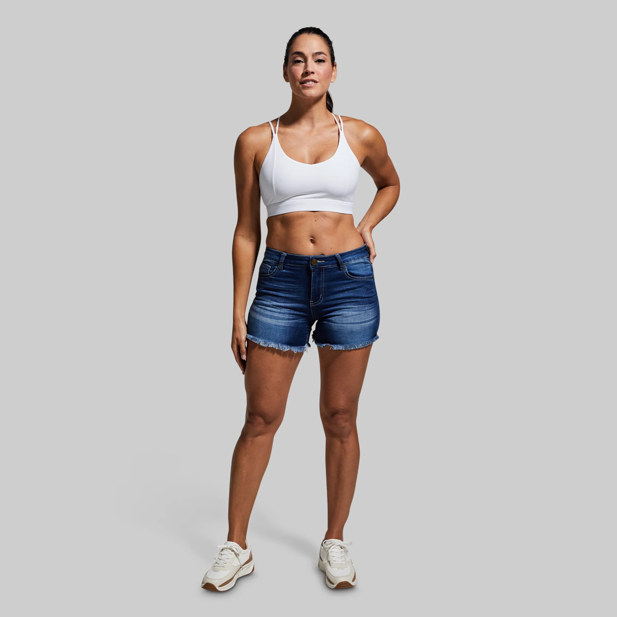 FLEX Stretchy Jean Short (Dark Wash) - Image 7