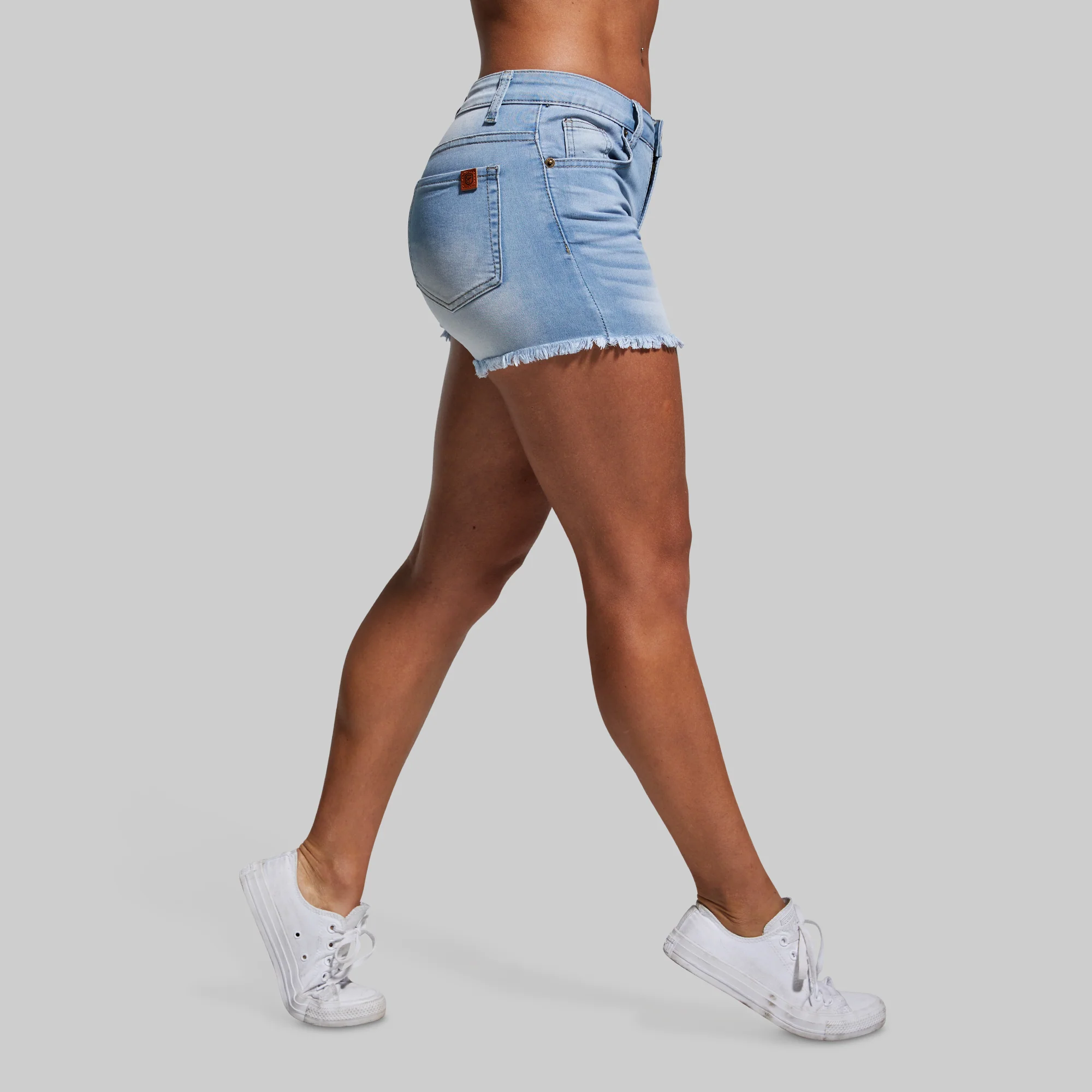 FLEX Stretchy Jean Short (Light Wash) - Image 3