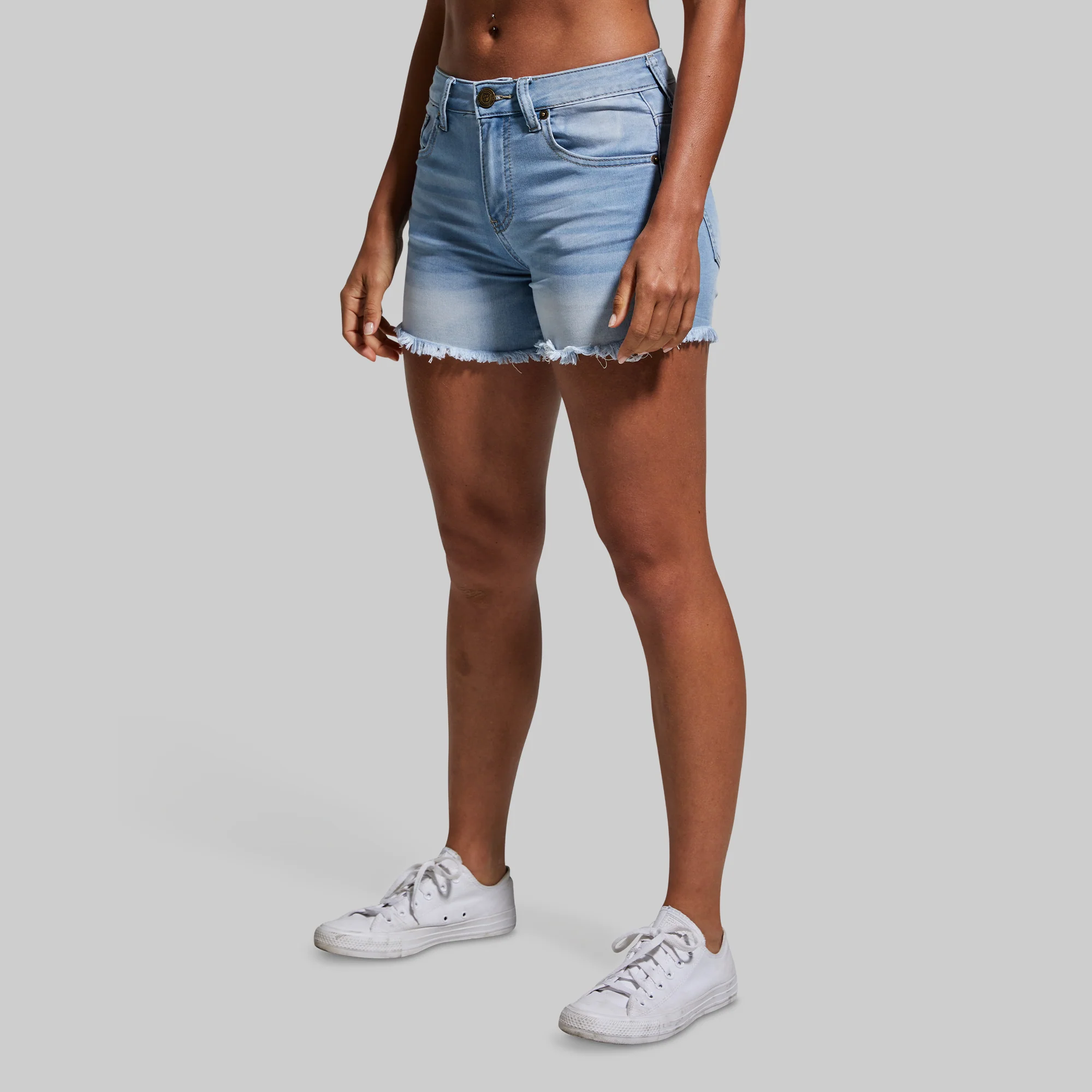 FLEX Stretchy Jean Short (Light Wash) - Image 5