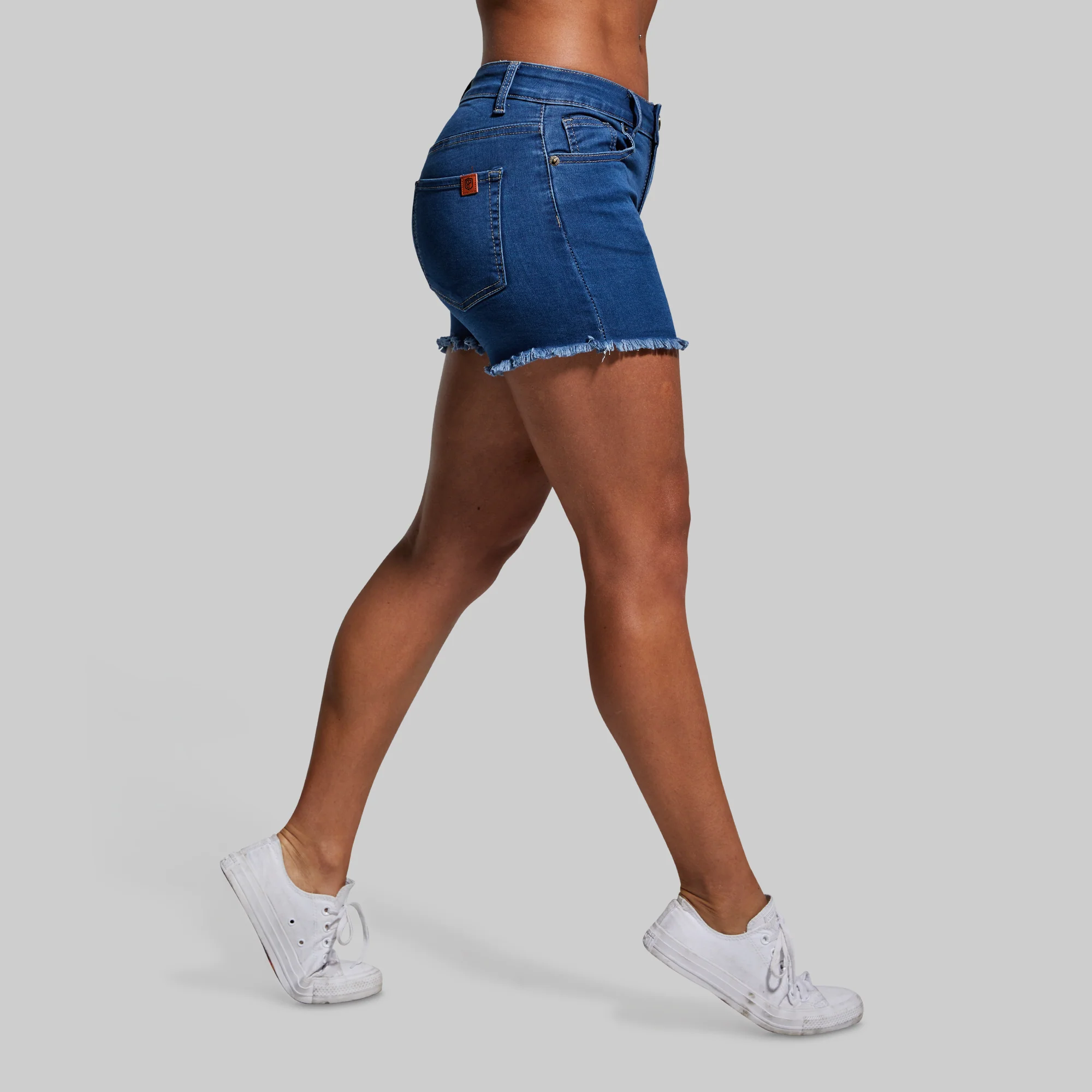 FLEX Stretchy Jean Short (Mid Wash) - Image 3