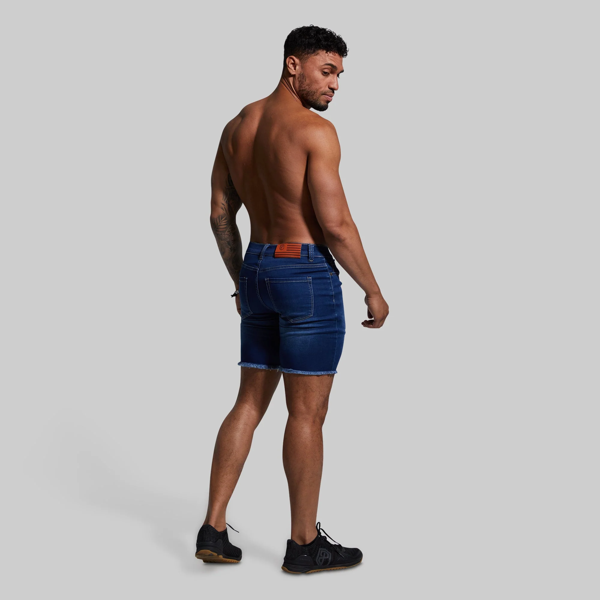 FLEX Stretchy Jort 7" (Dark Wash) - Image 6