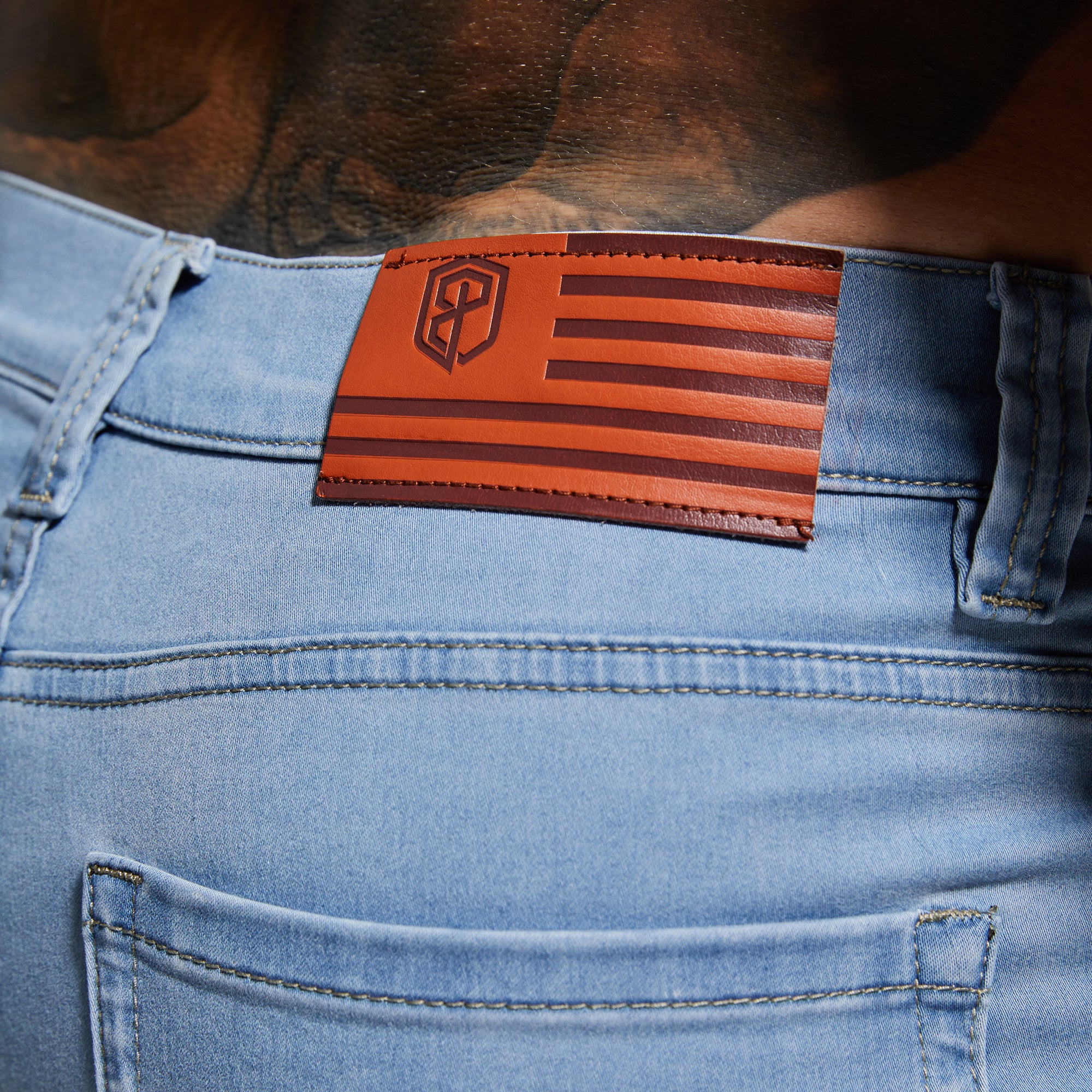 FLEX Stretchy Jort 6" (Light Wash) - Image 5