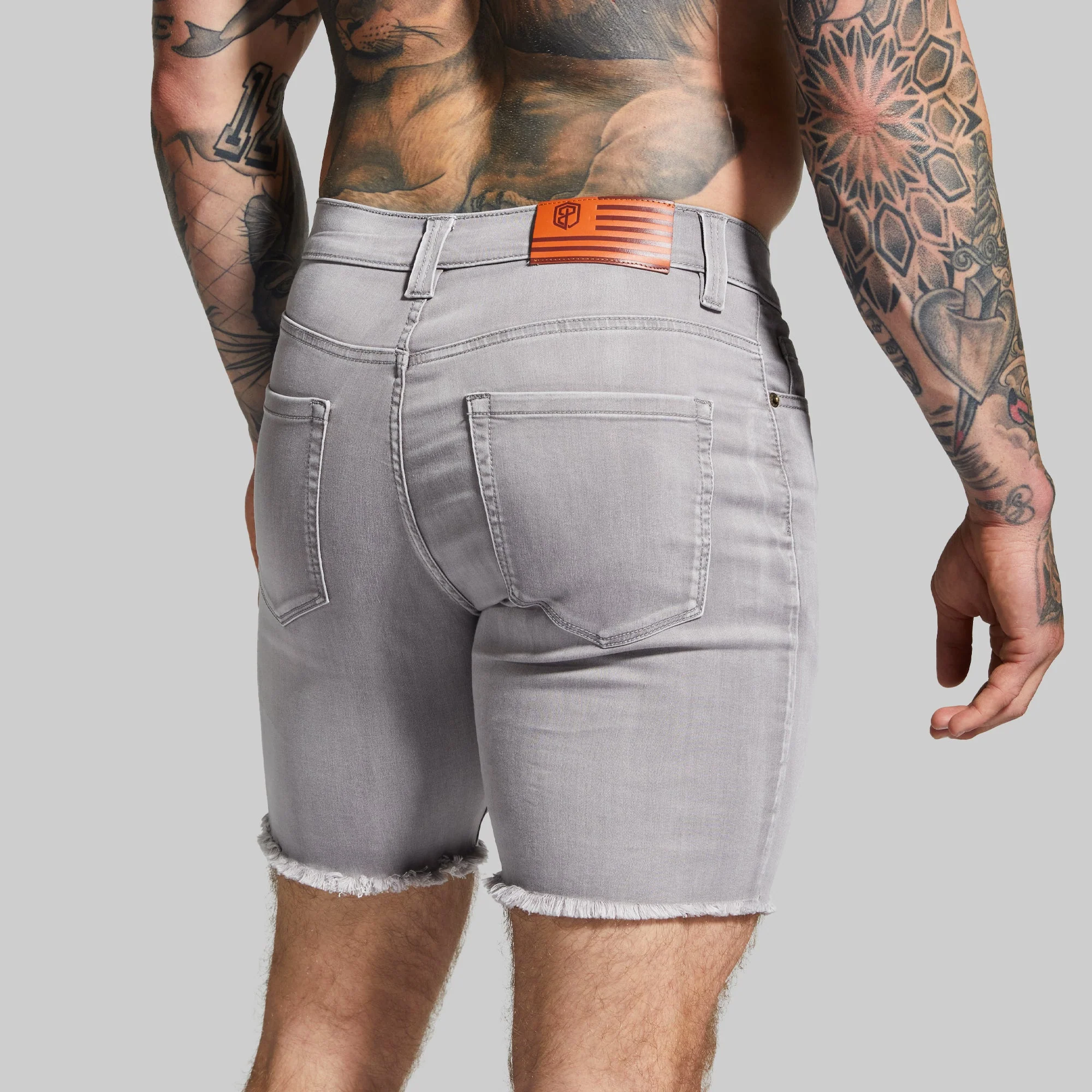 FLEX Stretchy Jort 7" (Grey) - Image 3