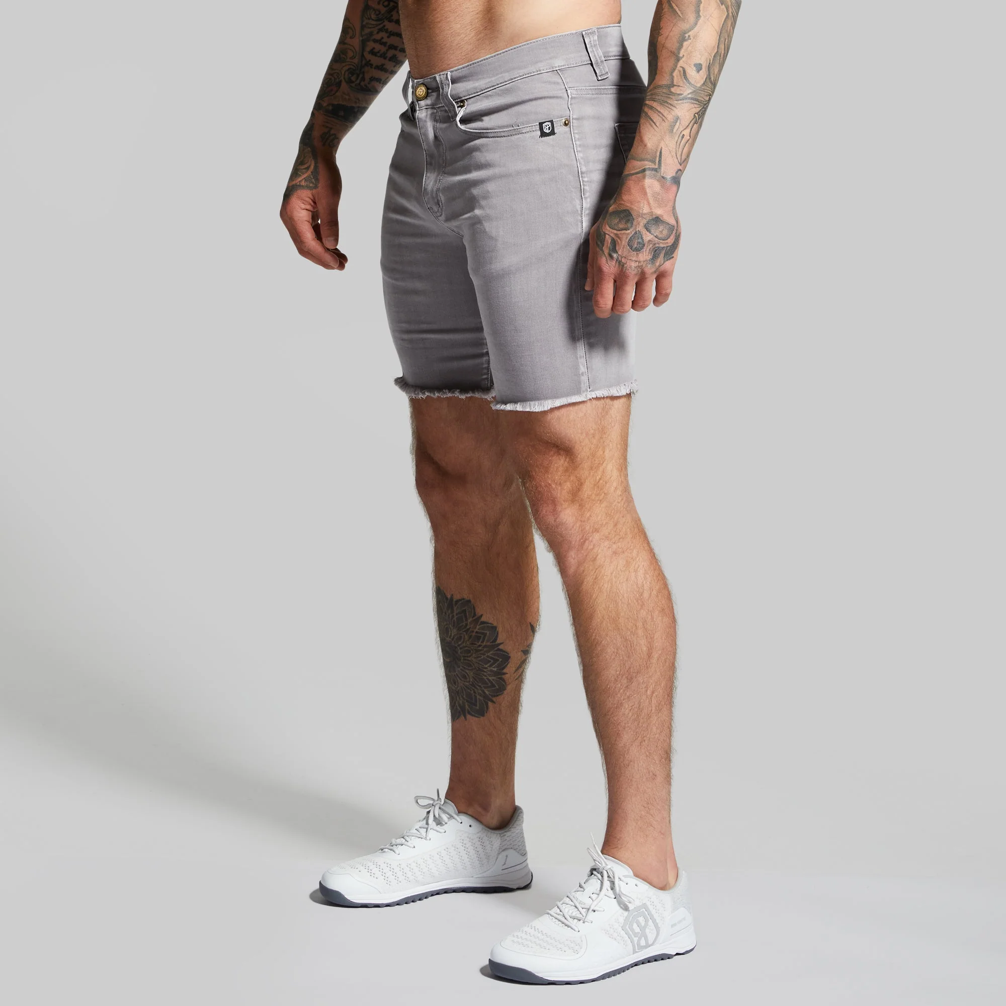 FLEX Stretchy Jort 7" (Grey) - Image 5