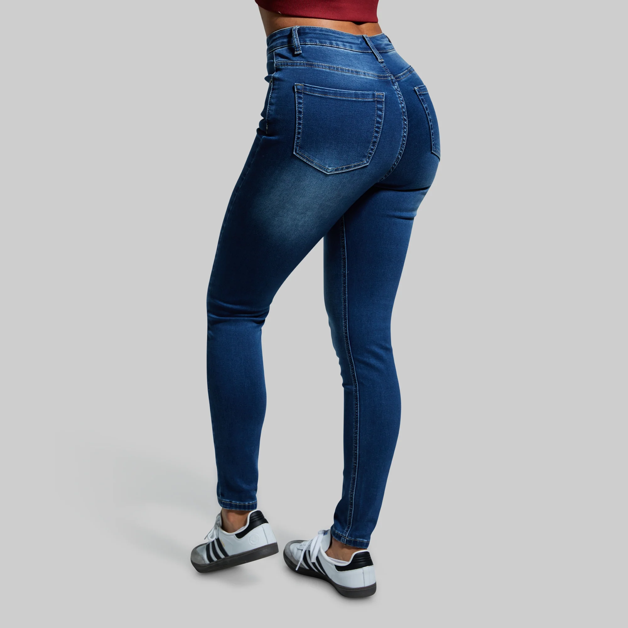 FLEX Stretchy High-Rise Skinny Jean (Dark Wash) - Image 5