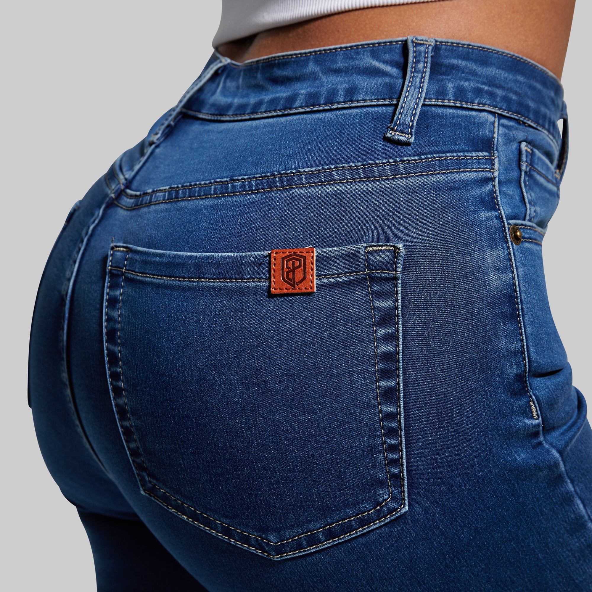 FLEX Stretchy High-Rise Skinny Jean (Mid Wash) - Image 5