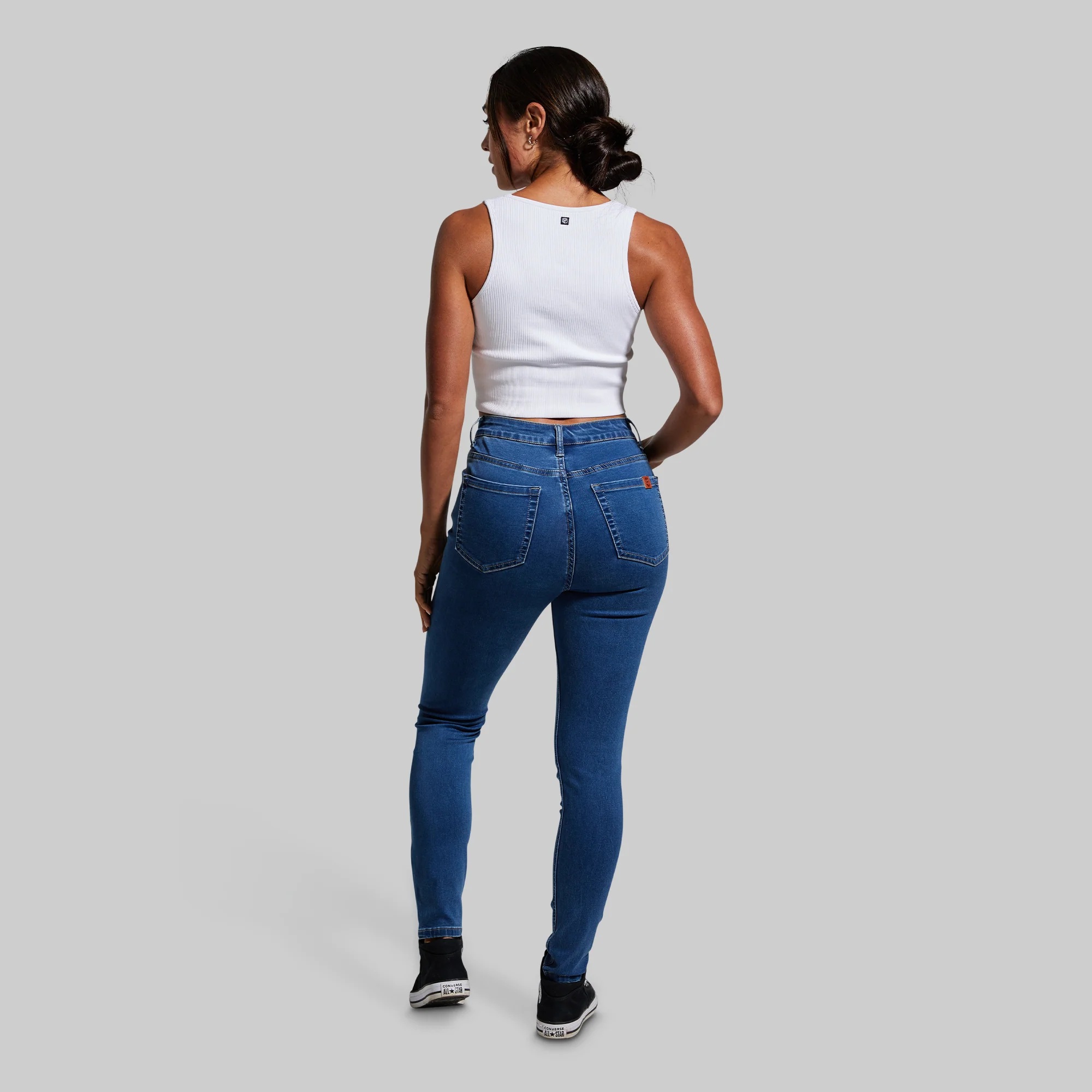FLEX Stretchy High-Rise Skinny Jean (Mid Wash) - Image 8
