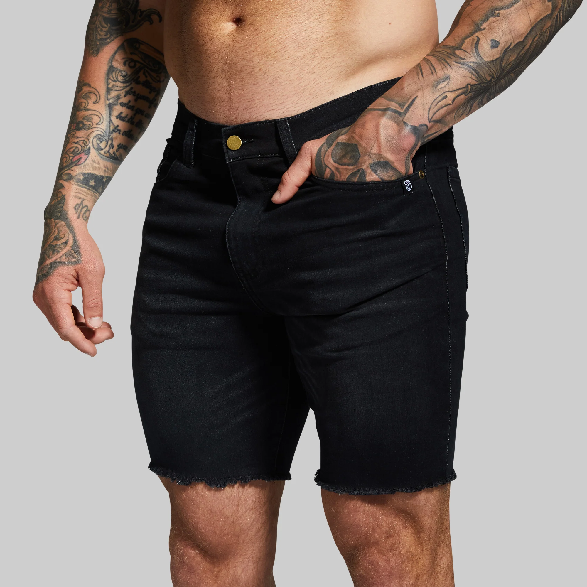 FLEX Stretchy Jort 7" (Black) - Image 4