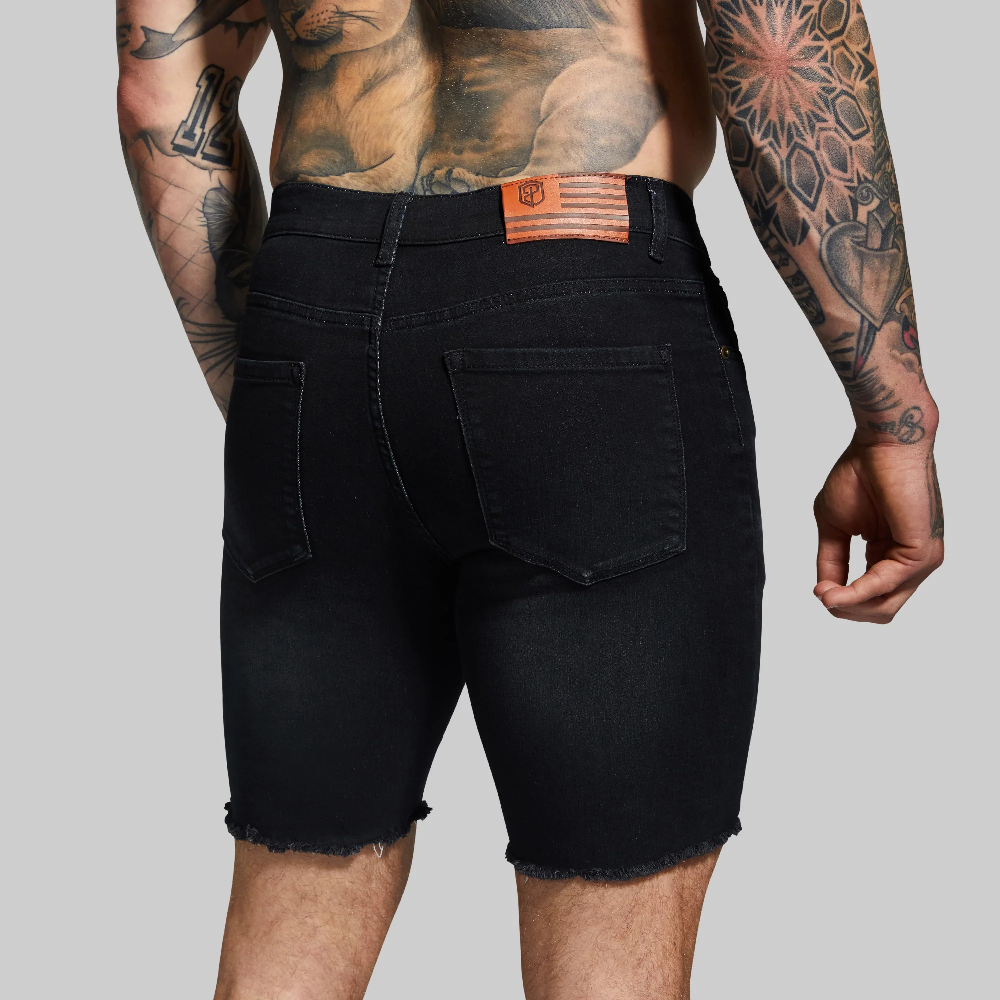 FLEX Stretchy Jort 7" (Black) - Image 5