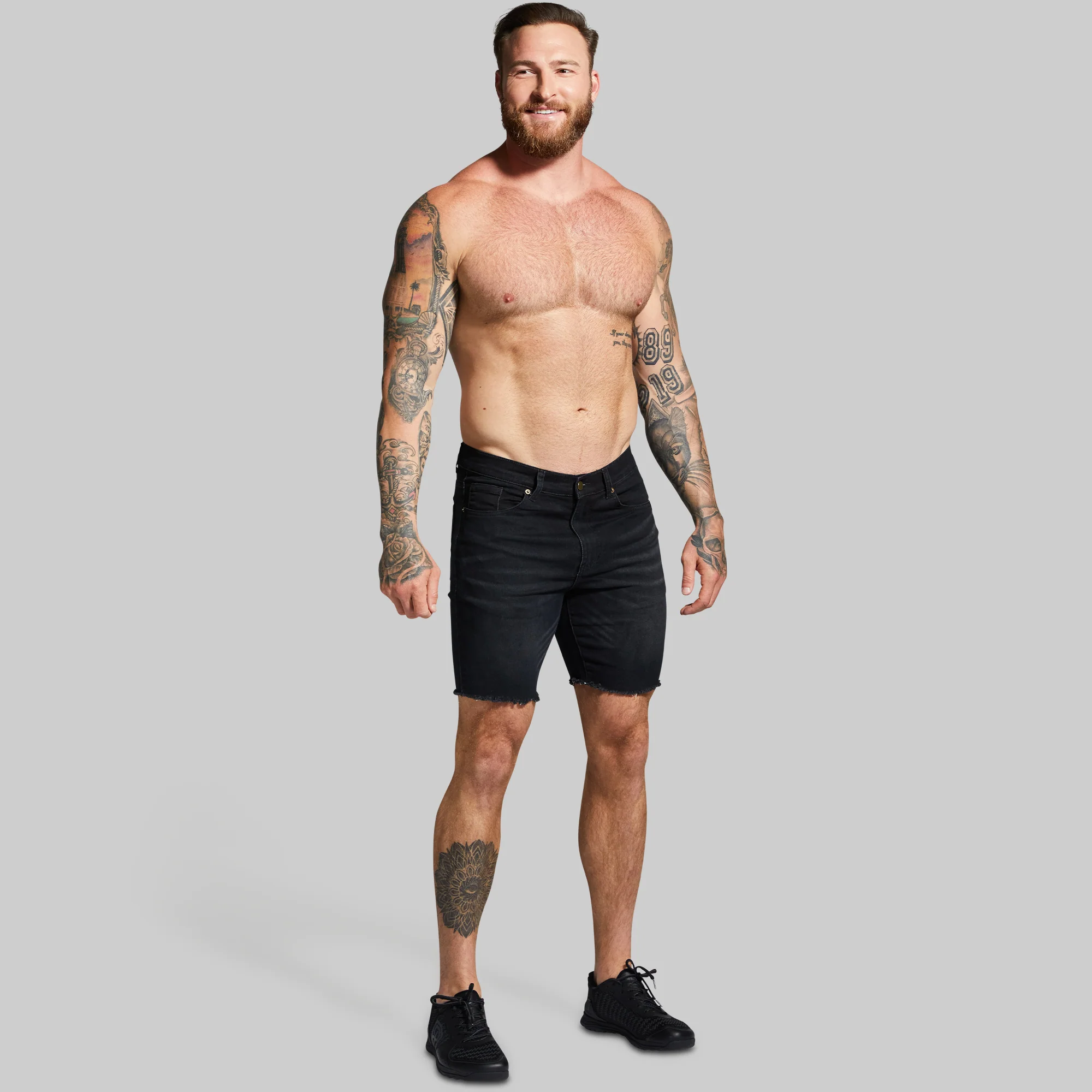 FLEX Stretchy Jort 7" (Black) - Image 6