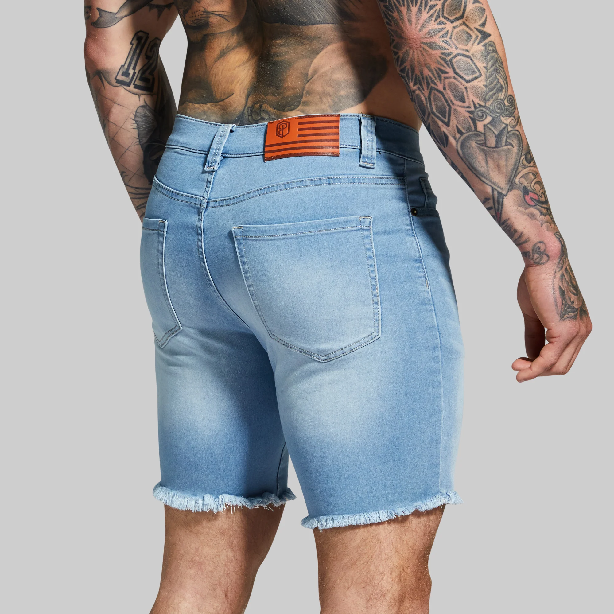 FLEX Stretchy Jort 7" (Light Wash) - Image 5