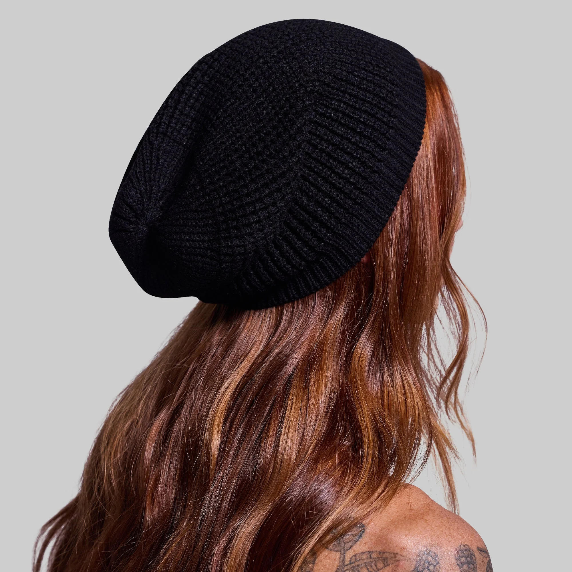Primitive Waffle Knit Beanie (Black) - Image 4