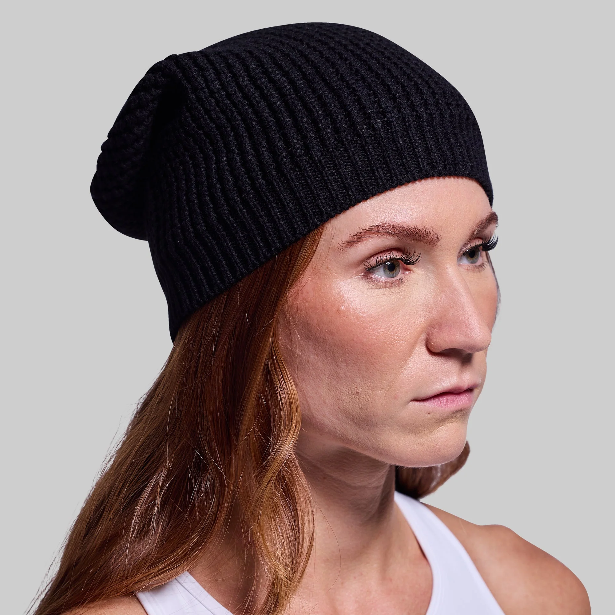 Primitive Waffle Knit Beanie (Black) - Image 6
