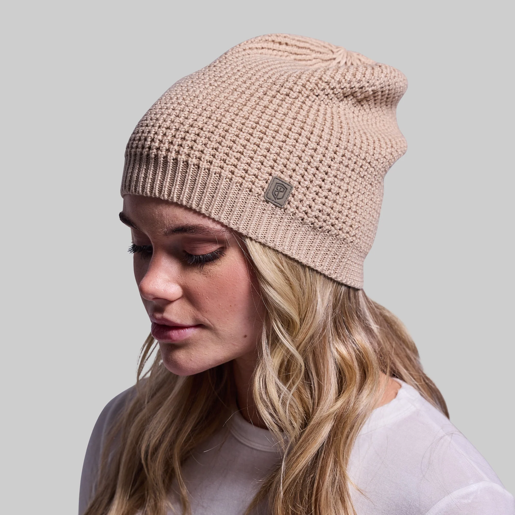 Primitive Waffle Knit Beanie (Wheat) - Image 3