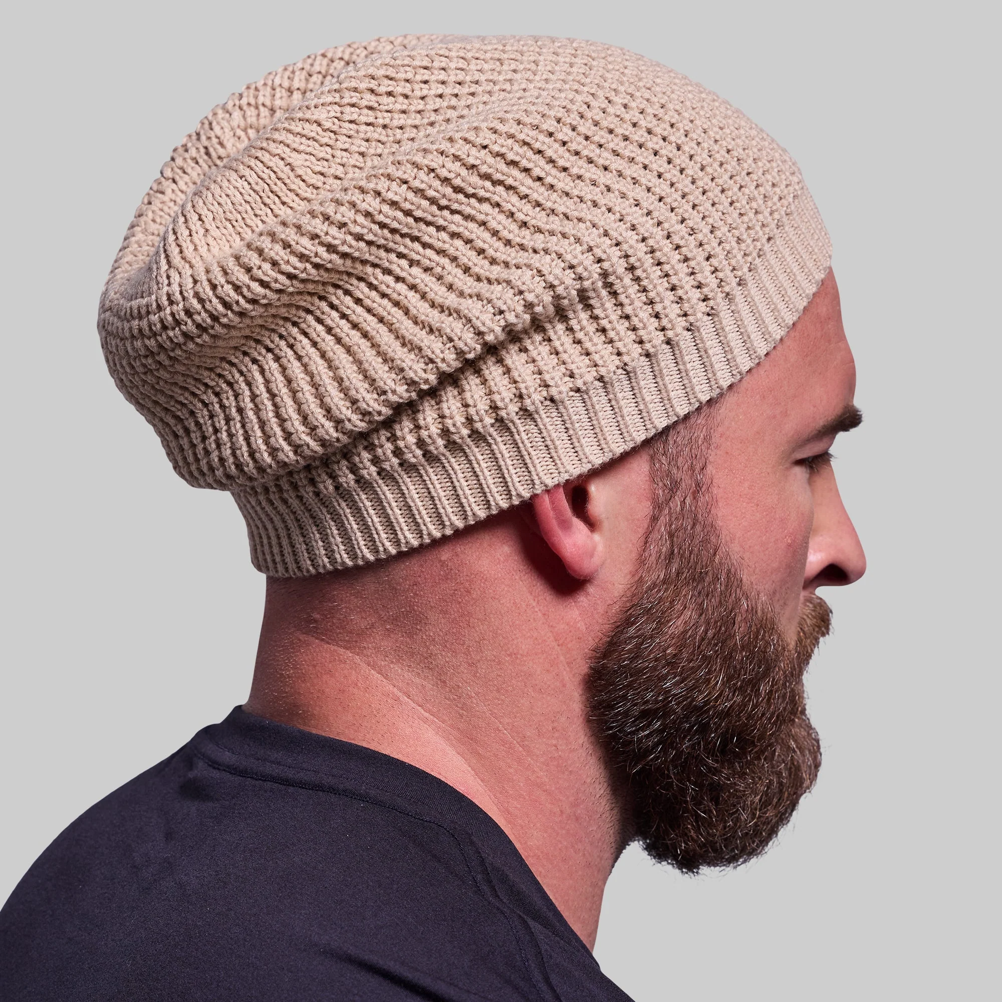 Primitive Waffle Knit Beanie (Wheat) - Image 5