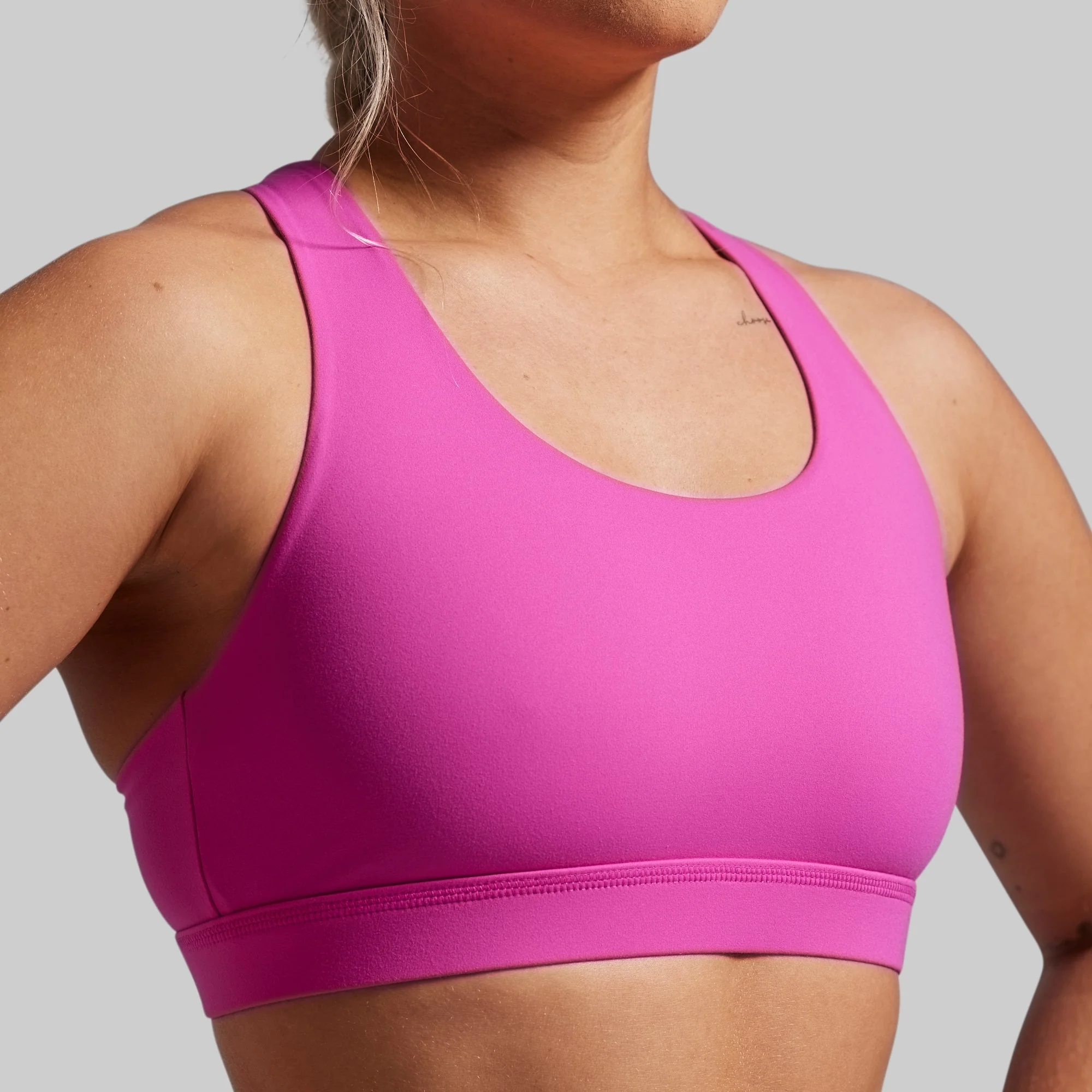 Your Essential Sports Bra (Fuchsia) - Image 3